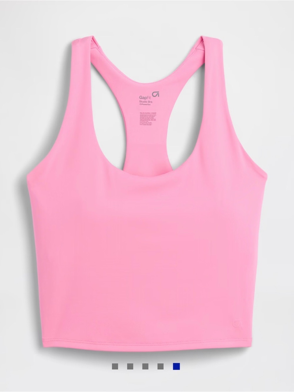 GAP Pink Racerback Crop Sports Bra Tank